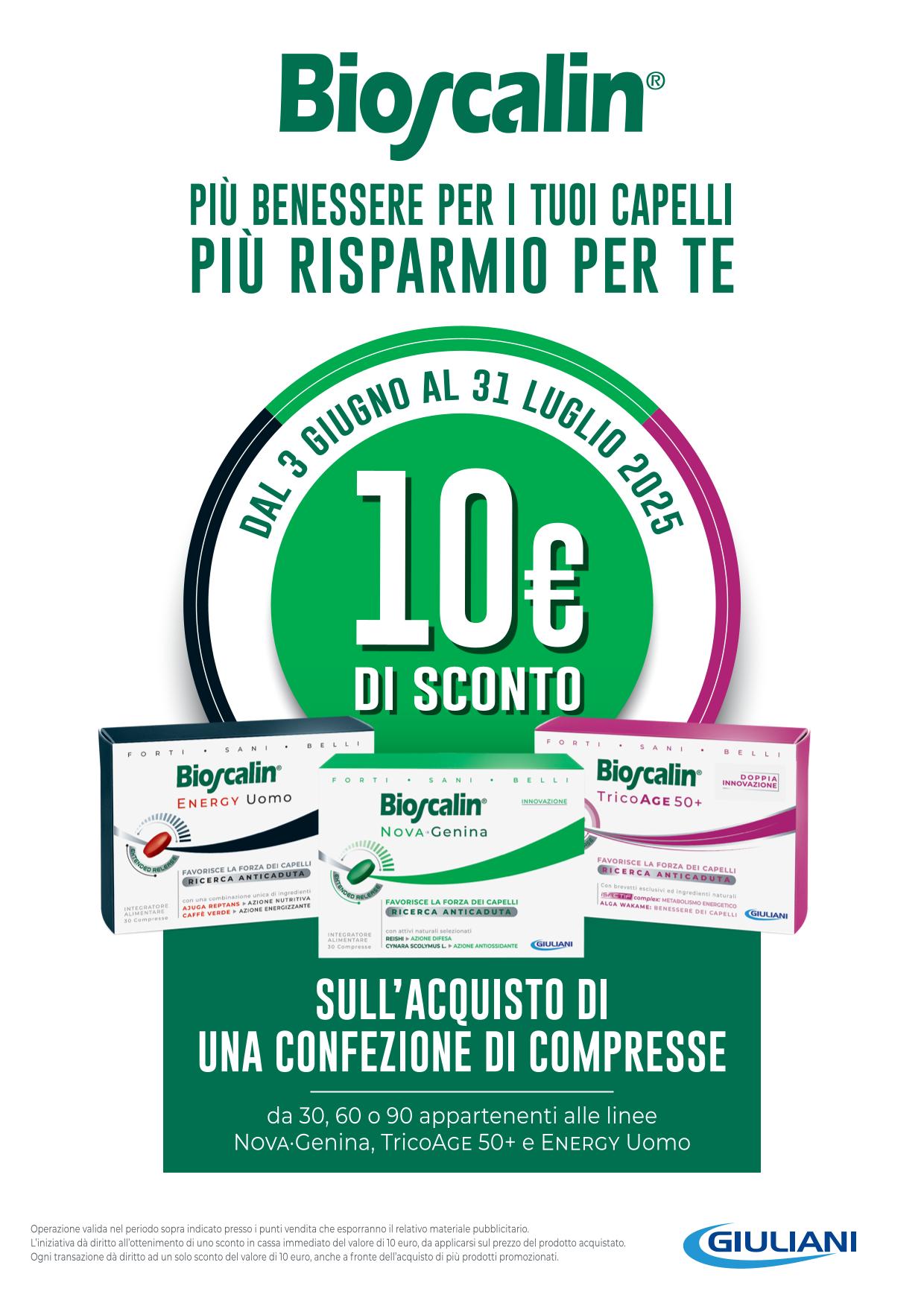 Bioscalin Compresse – Sconto Euro 10,00
