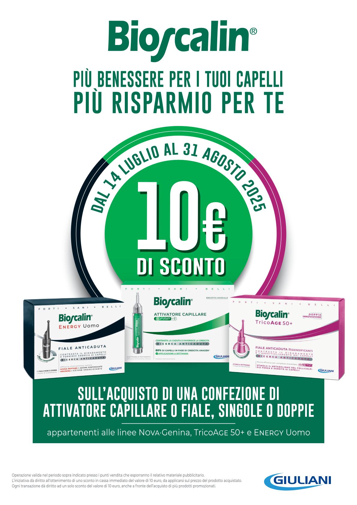 Bioscalin Fiale – Sconto Euro 10