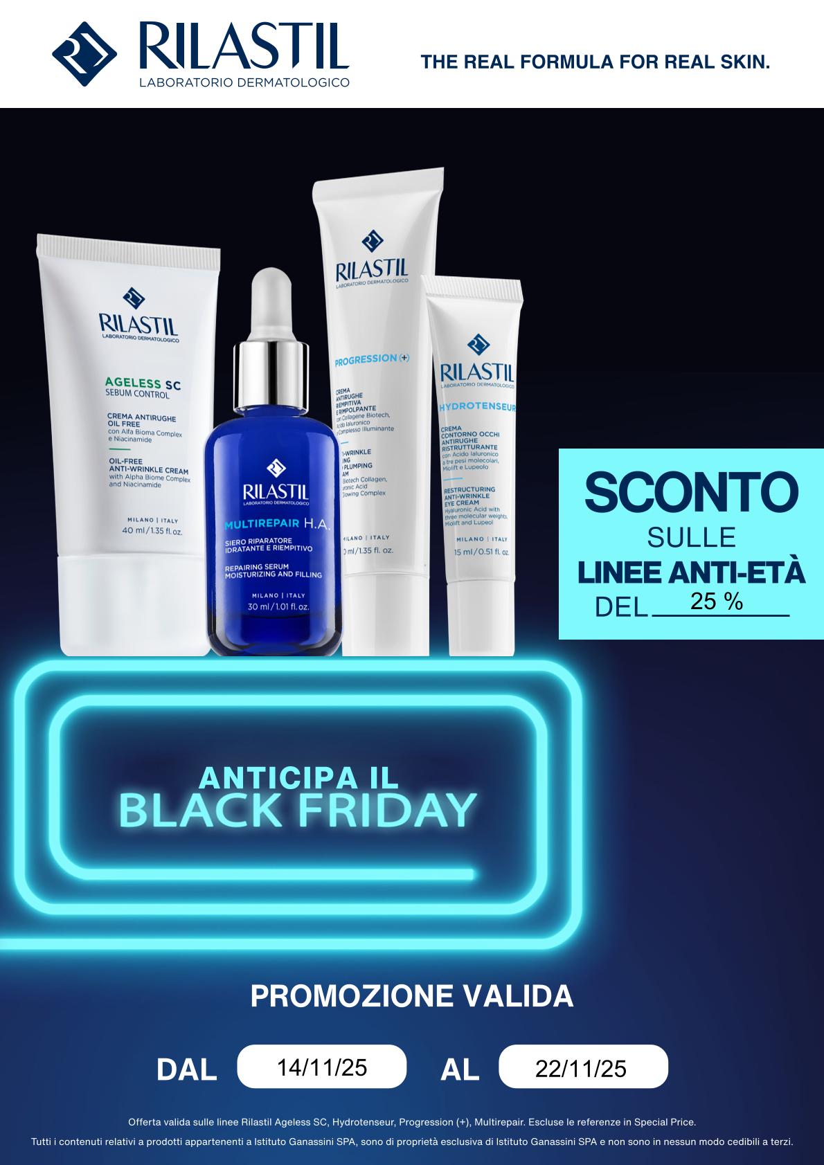 RILASTIL – ANTEPRIMA BLACK FRIDAY