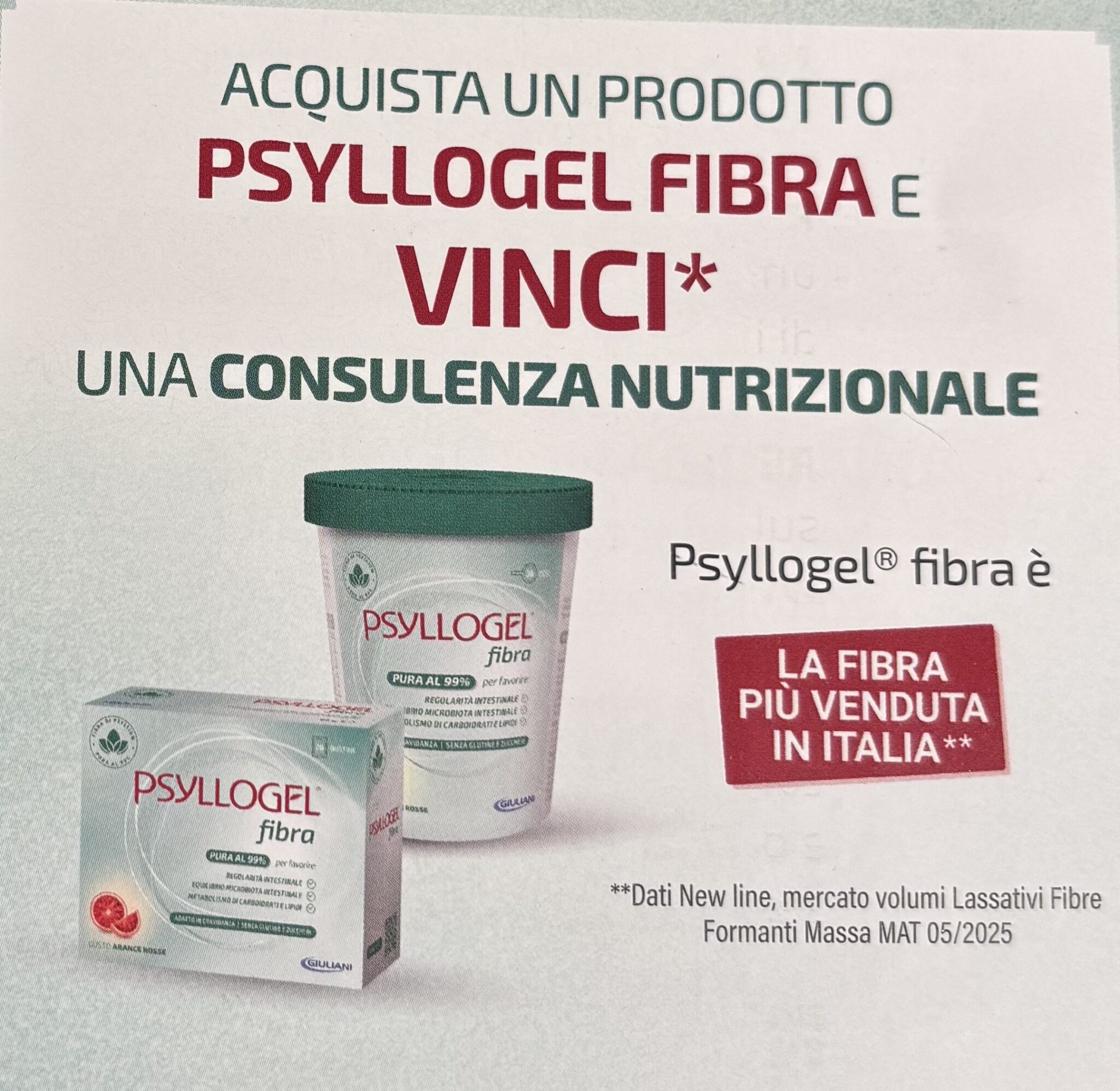 PSYLLOGEL – CONSULENZA NUTRIZIONALE