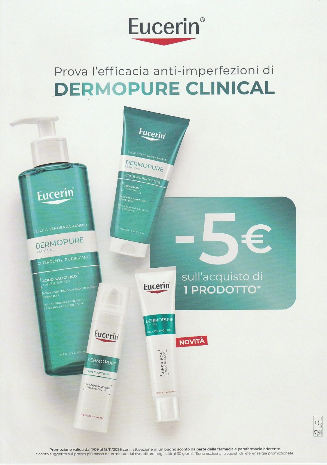 EUCERIN: Promo Anti-imperfezioni DERMOPURE CLINICAL